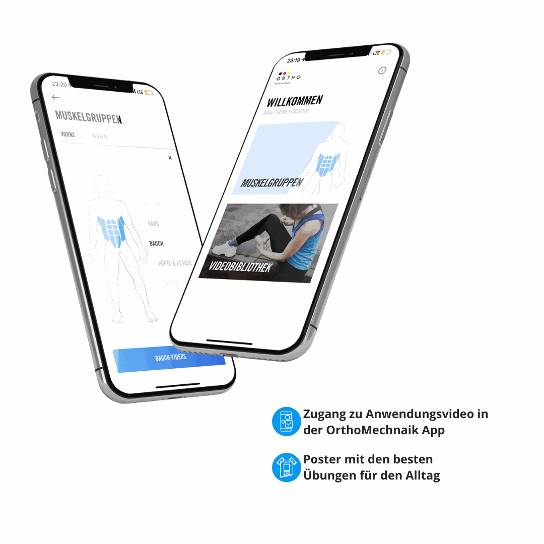 Geziegt wird ein Bild, auf dem die OrthoMechanik App geöffnet ist. 