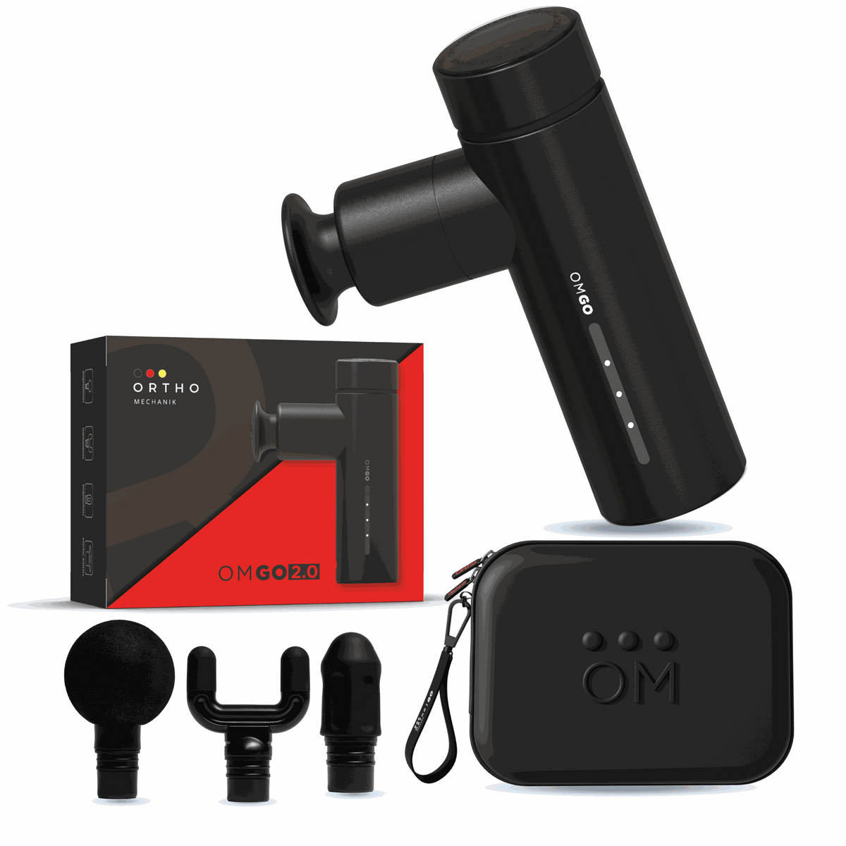 OrthoGo Massagepistole kompakt mit Tasche Masage Gun