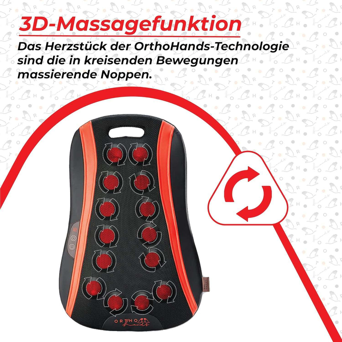 Weihnachtsgeschenk Rücken-Massagegerät OrthoHands 3D-Massagefunktion