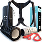 Orthomechanik Haltungskorrekturset with trainer, fascia roller, OrthoBand, and accessories for effective posture correction.